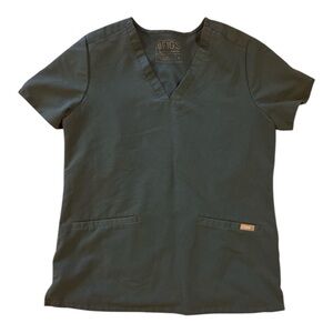 FIGS Dark green blue Scrub Top